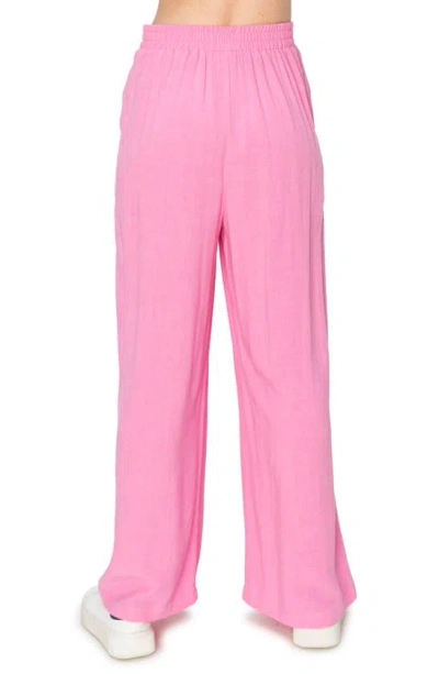 Shop Melloday Wide Leg Pull-on Pants In Pink