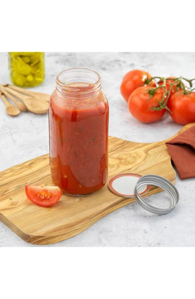 Joyjolt 42-piece Mason Jars With Airtight Lids In Clear