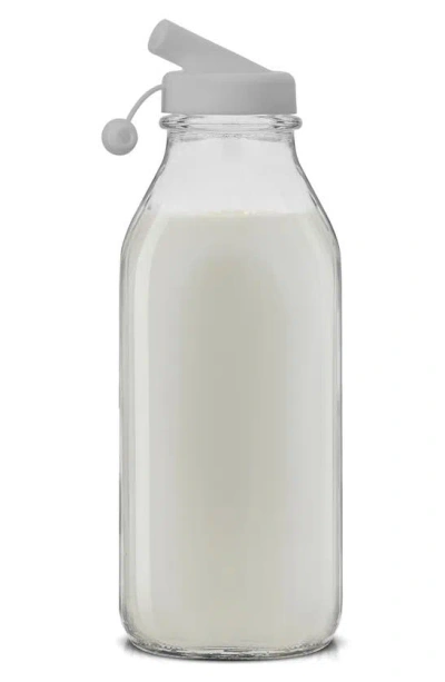 Joyjolt Set Of 3 Reusable Glass Beverage Bottles In Clear