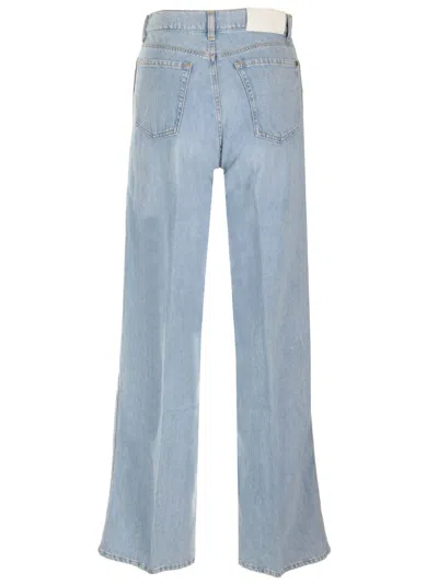 Shop 7 For All Mankind Light Blue Lotta Jeans In Clear Blue