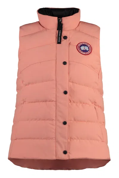 Shop Canada Goose Freestyle Padded Bodywarmer In Salmon Pink