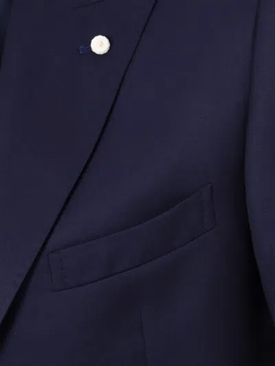 Shop Luigi Bianchi Mantova Blue Mens Suit