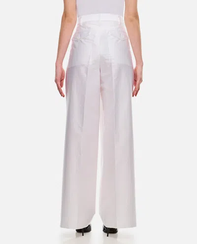 Shop Junya Watanabe Front Pences Wide Pants In White