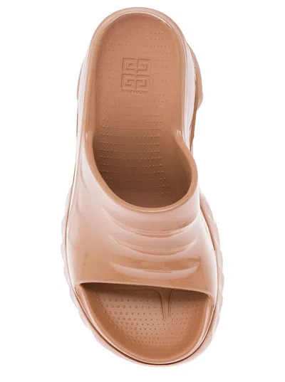 Shop Givenchy Clay Color Marshmallow Wedge In Rubber Woman In Beige