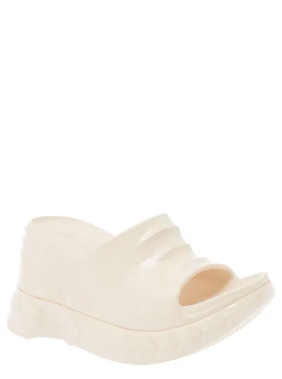 Shop Givenchy White Marshmallow Wedge In Rubber Woman