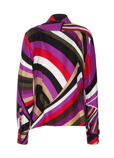 Shop Pucci Vivara Print Shirt In Multicolour
