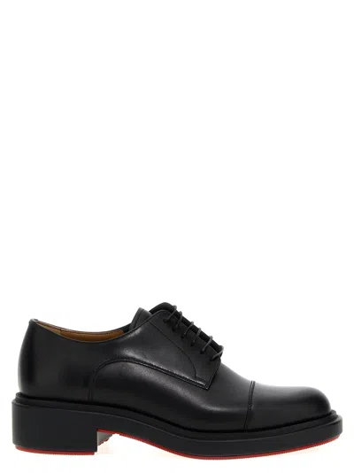 Shop Christian Louboutin Urbino Lace-up Shoes In Black