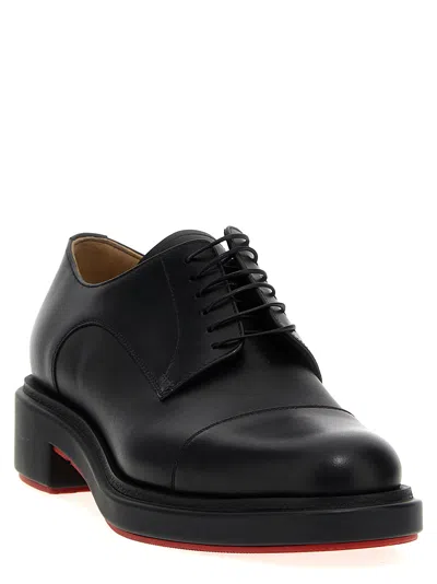 Shop Christian Louboutin Urbino Lace-up Shoes In Black