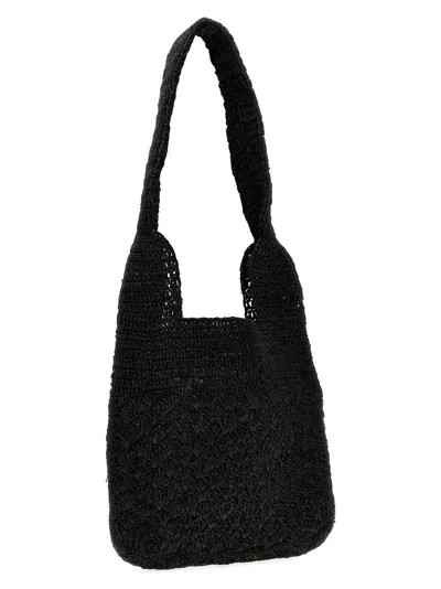 Shop Isabel Marant Praia Small Shopping Bag In Black