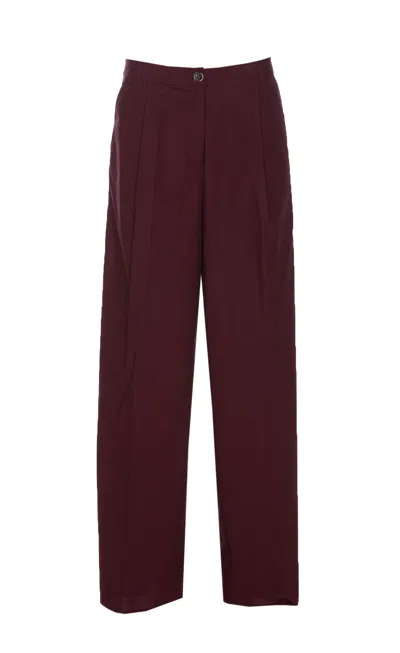 Shop Patrizia Pepe Pants In Red