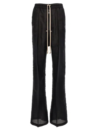 Shop Rick Owens Drawstring Geth Belas Trousers In Black