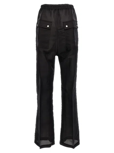 Shop Rick Owens Drawstring Geth Belas Trousers In Black