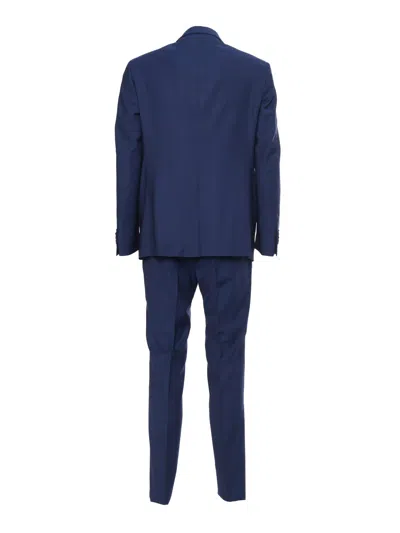 Luigi Bianchi Mantova Bright Blue Suit In Blue