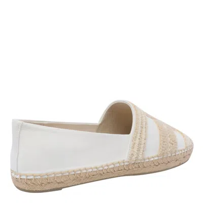 Shop Tory Burch Double T Espadrilles In Beige