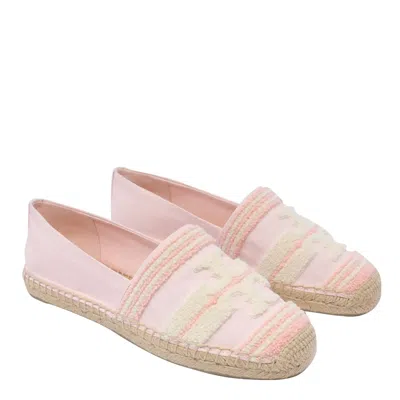 Shop Tory Burch Double T Espadrilles In Pink