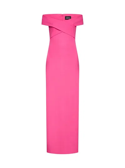 Shop Solace London Dress In Ultra Pink