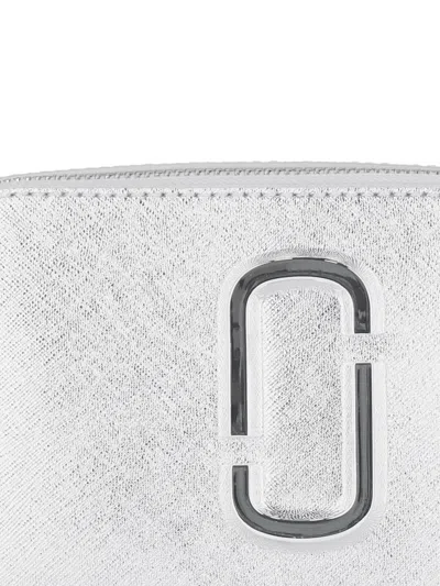 Shop Marc Jacobs Snapshot Dtm Crossbody Bag In Argento