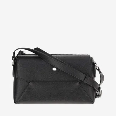 Shop Montblanc Small Double Sartorial Bag In Black