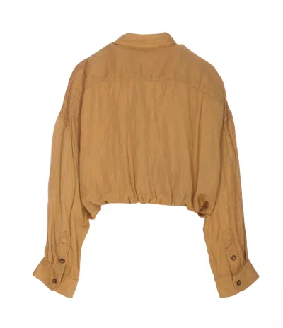 Shop R13 Crossover Utility Bubble Shirt In Beige