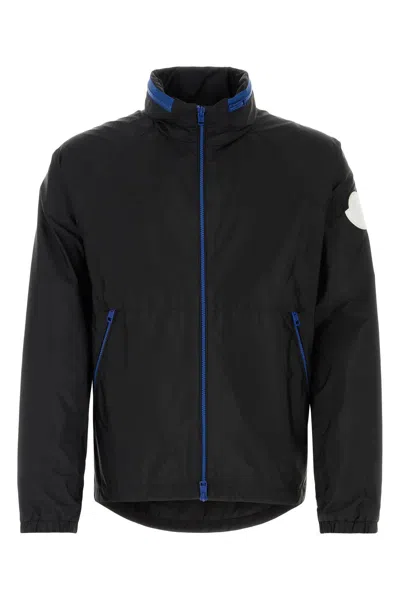 Shop Moncler Black Nylon Octano Jacket In Grey