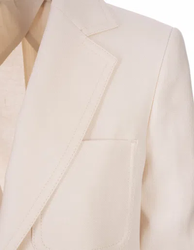 Shop Max Mara Ivory White Boemia Jacket
