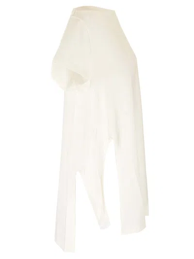 Shop Courrèges Cotton Jersey Mini Dress In White