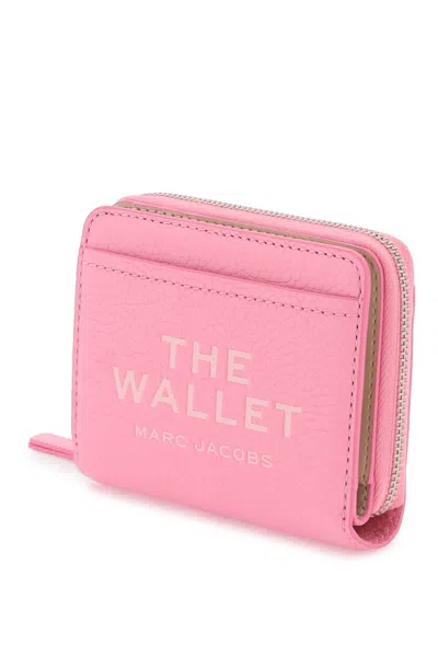 Shop Marc Jacobs The Leather Mini Compact Wallet In Petal Pink (pink)