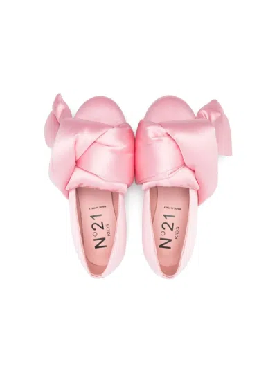 Shop N°21 Ballerine Con Fiocco In Pink
