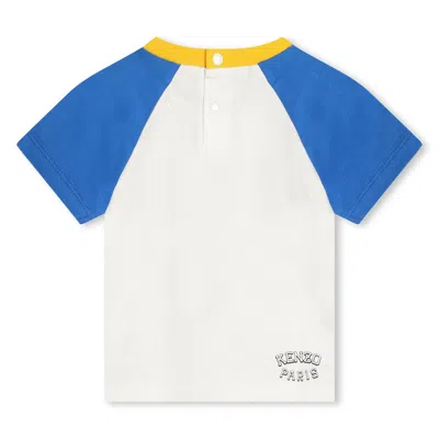 Shop Kenzo T-shirt Con Logo In Cream
