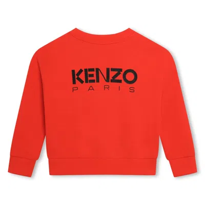 Kenzo Boke Flower-print Crew-neck Sweatshirt In Red
