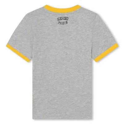 Shop Kenzo T-shirt Con Stampa In Gray