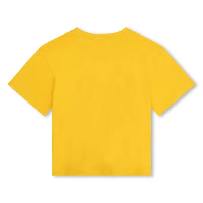 Shop Kenzo T-shirt Con Logo In Yellow