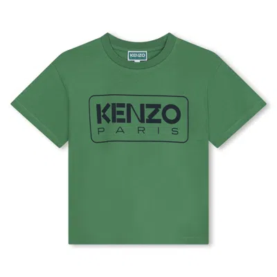 Shop Kenzo T-shirt Con Stampa In Green
