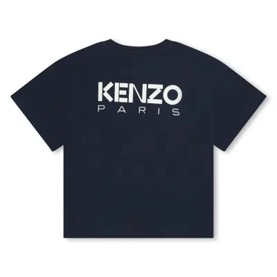 Shop Kenzo T-shirt Con Stampa In Blue