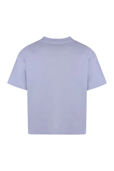 Shop Dickies Oakport Cotton Crew-neck T-shirt In Lilac