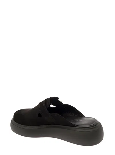 Vagabond Blenda Buckle-detail Platform Mules In Black