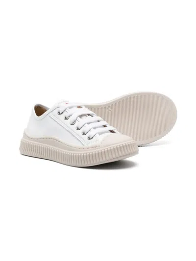 Shop Marni Sneakers Con Ricamo In White