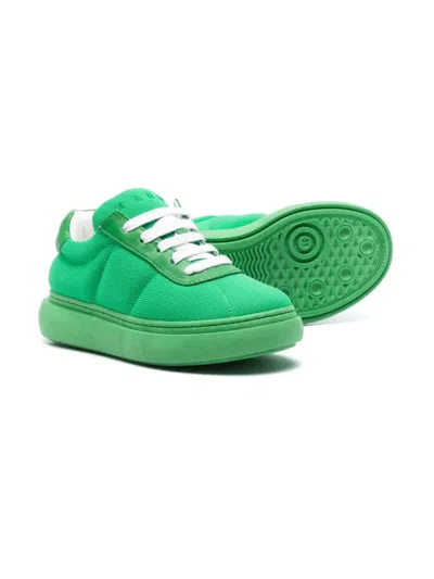 Shop Marni Sneakers Con Ricamo In Green