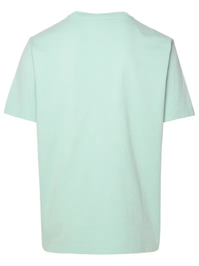 Shop Maison Kitsuné Pastel Turquoise Cotton T-shirt In Blue