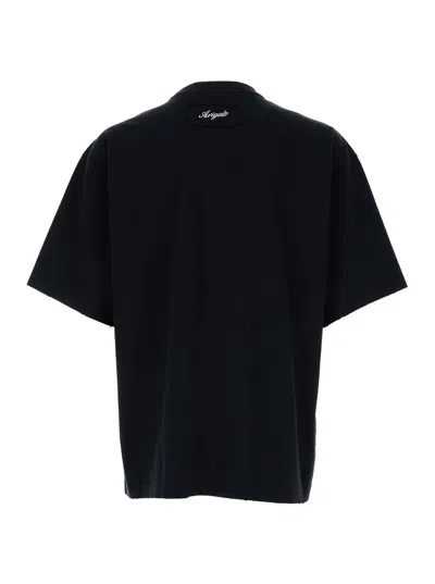 Shop Axel Arigato Serie Distressed T-shirt In Black