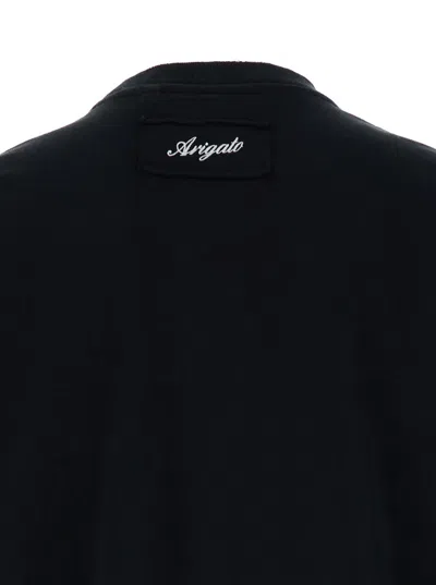 Shop Axel Arigato Serie Distressed T-shirt In Black