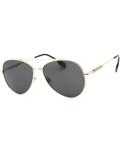 Shop Burberry Men's Be3147 58mm Sunglasses In Gold