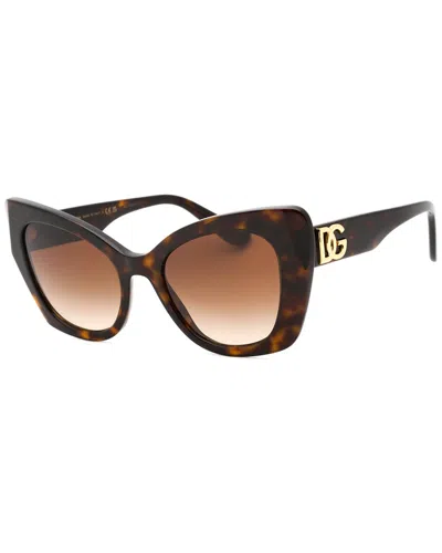 Shop Dolce & Gabbana Women's Dg4405 53mm Sunglasses In Brown