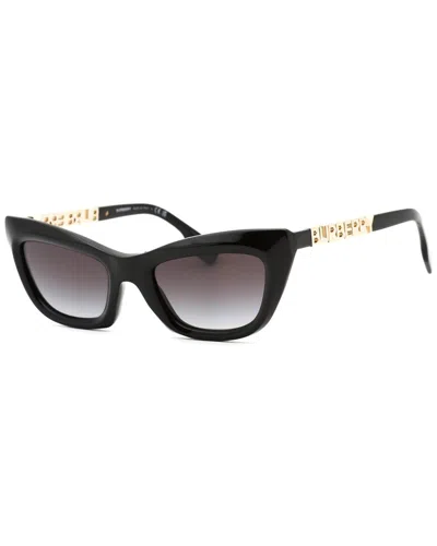 Shop Burberry Women's Be4409 51mm Sunglasses In Black