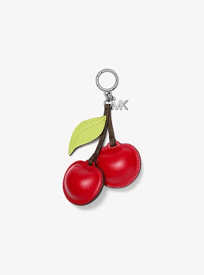 Shop Michael Kors Cherry Key Chain In Red