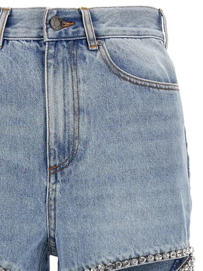 Shop Area Jeans 'crystal Slit' In Blue