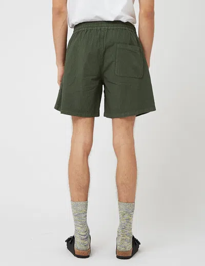 Shop Bhode Drawstring Shorts (seersucker) In Green