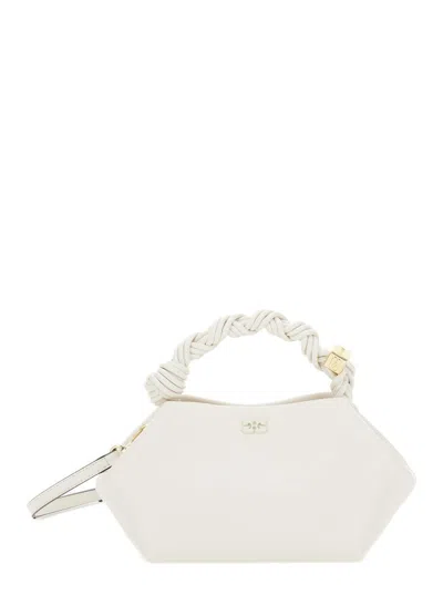 Shop Ganni Bou Bag Small In White