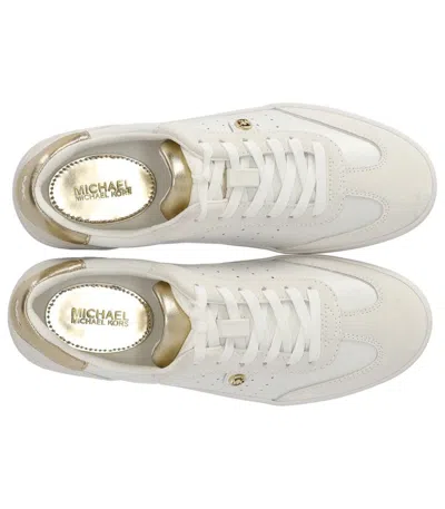 Shop Michael Kors Scotty White Gold Sneaker