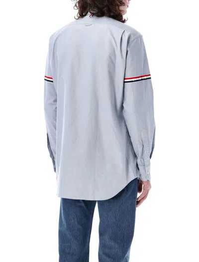 Shop Thom Browne Classic Long Sleeves Button Down Shirt In Blue